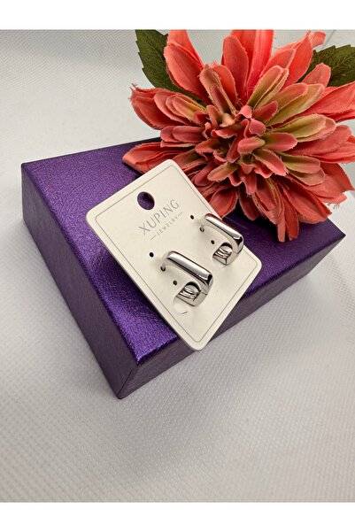 XUPING JEWELRY Classic Ring Model Silver Color Steel Earrings