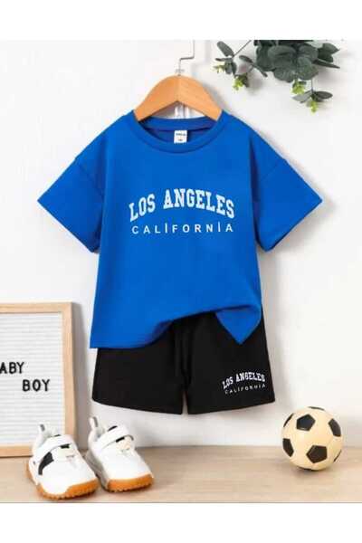 Nice Clothes Children's Tracksuit Set Hooded Unisex Los Angelis Print