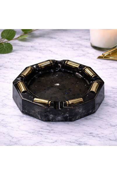 SNS BUTİK منفضة سجائر إيبوكسي مصنوعة يدويًا مع غطاء |   تصميم خاص |   مُقتَلَ...