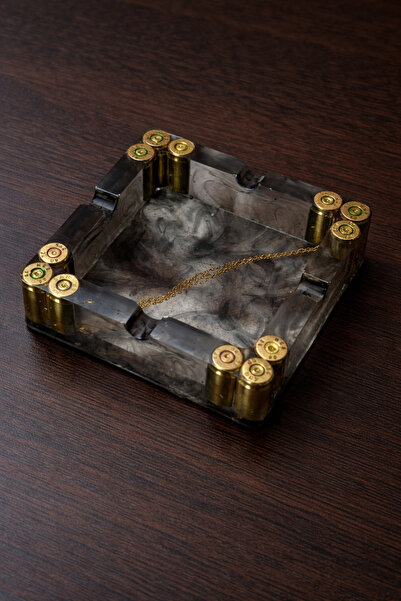 Çelik Black Ashtray - VİP Üründür