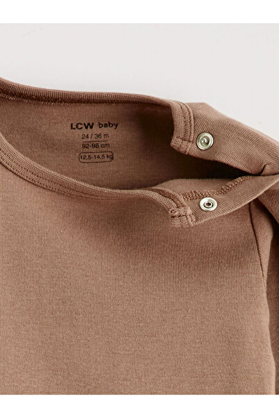 LC Waikiki Crew Neck Baby Boy Snap Bodysuit
