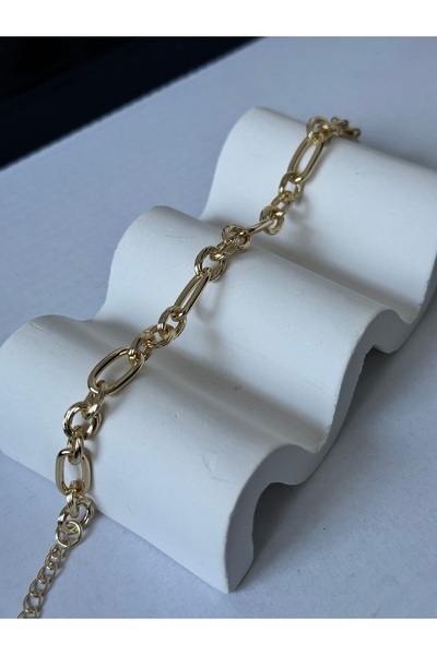 Çelik 14K kararmaz zincir bileklik