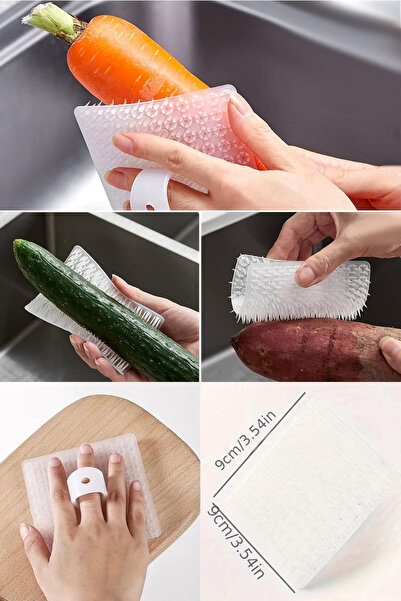 homika dekorasyon Multi-Purpose Vegetable Fruit Cleaning Potato Peeling Brush...