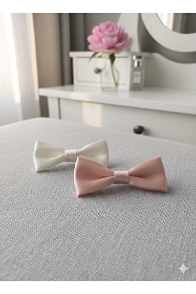 fema aksesuar Bow Tie Bow Ecru 7cm (6 Pcs)