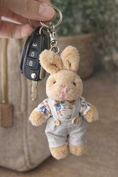 fema aksesuar Inflatable Rabbit Keychain Accessory Beige (13cm)