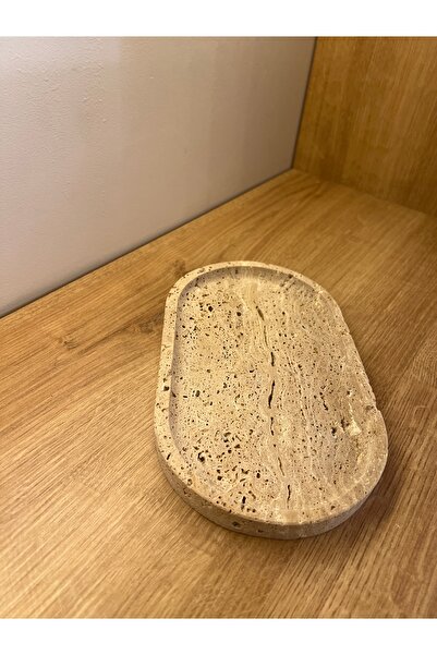 helya marble Auro Travertine Tray Small