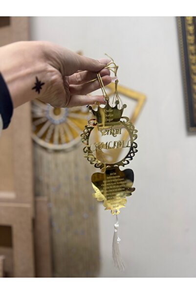 Kişiye özel isteğe göre hazırlanan araç içi süsü 14 cm