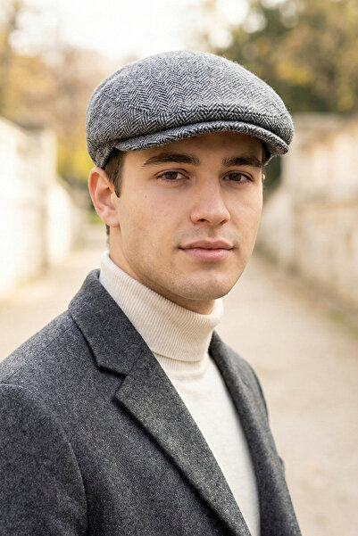 Kapin Men's British Beanie Winter Hat - Gray