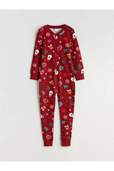 LC Waikiki Red Crew Neck Christmas Themed Boys' Sleeping Bag