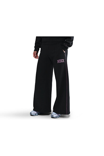 Nike W Nsw Phnx Flc Logo Wide Leg Women's Casual Sweatpants