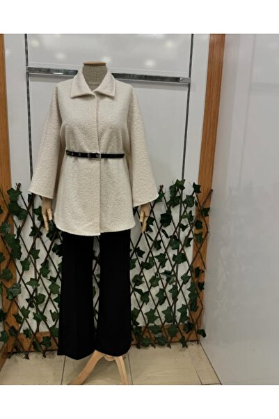 MODAELA Γυναικείο Πόντσο με Ζώνη και Βούκλες