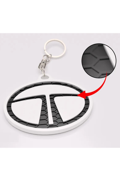 HİDRODEN Tata Automobile Key Chain - Tata Brand Logo Key Chain - Car Key Chain