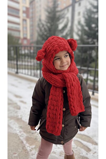 şetakids Alize Puffy Çocuk Yumoş Atkı-Balaklava
