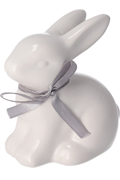 Other Ceramic bunny with a bow for display, Easter decoration
