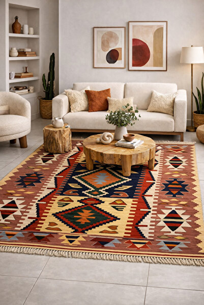 Ceren Özpatan DESIGN El Dokuma Antik Eşme Kilim