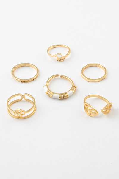 Sortie Aksesuar Çiçek Figürlü Zirkon Taşlı ve Mineli Boyu Ayarlanabilir Çelik...