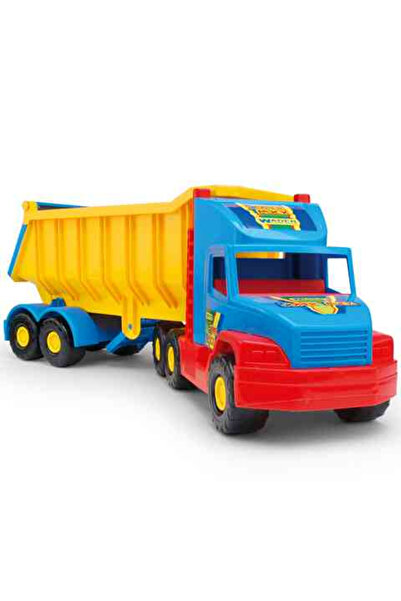 Wader Super Truck - Basculantă din Plastic Multicolor - 75 Cm Lungime