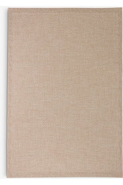 DavidaHome Outdoor rug, geometric, beige, plain, 140 x 200 cm