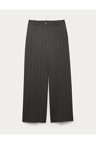 Marks & Spencer Çizgili Geniş Paça Pantolon