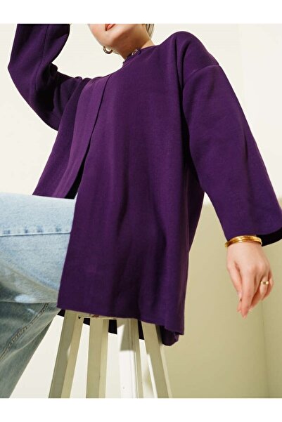 Burcia Double Button Knitwear Poncho