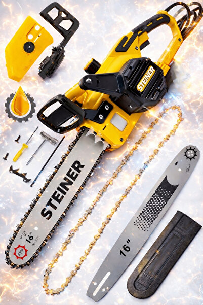 STEİNER S-1800 W Kömürsüz Motor Çelik Şanzuman Bakir Sargili Elektrikli Ağaç ...