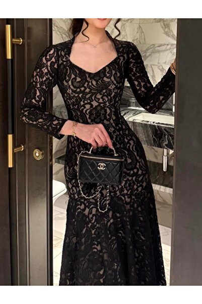 hind fashion Luxurious and elegant lace dress