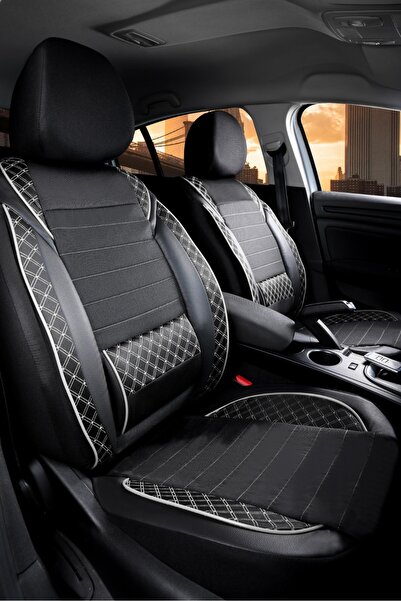 ACKSTORE غطاء مقعد سيارة أوبل كورسا بي متوافق مع الجلد شبه الكامل، طقم أمامي/...