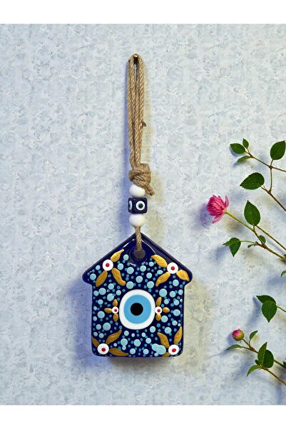 NazarNovaStore Nazar Boncuklu Duvar Süsü | Ev Figürlü Askılı Dekoratif Nazarlık
