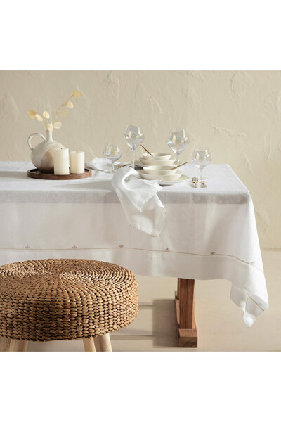 Chakra Blume Masa Ortusu Beyaz