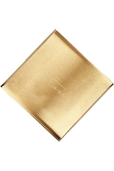 Arabest Luxury Golden Serving Tray,Organizer Dish Square,for Dessert Jewelry ...