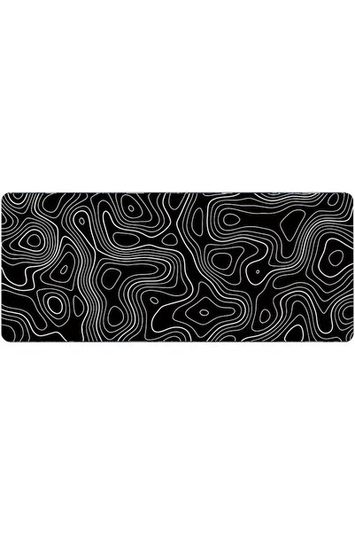 Arabest Desk Mat,Topographic Contour Extended Big Mouse,Mouse Mat with Non- B...