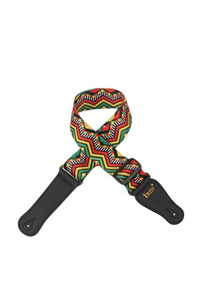 Choice26 PJ0012-13 Guitar Strap Adjustable Pure Cotton Guitar Straps Multi-Co...