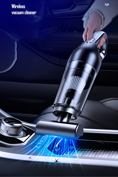 Pomefar مكنسة كهربائية يدوية محمولة لاسلكية، بقوة شفط 9000 باسكال للسيارة وال...