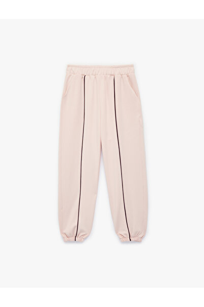 Koton Viscose Blended Pocket Detailed Piped Jogger Trousers