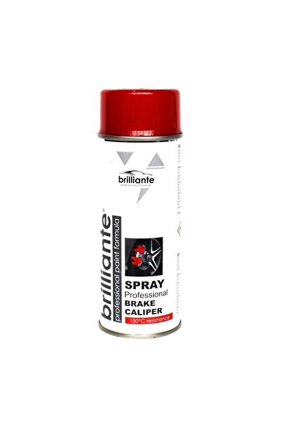 BRILLIANTE Red Spray Paint for Brake Calipers (RAL 3002) 400ml