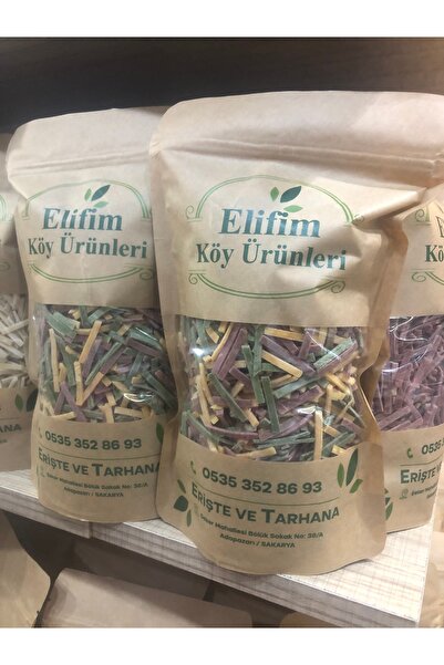 ELİFİMKÖYÜRÜNLERİ Sebzeli koy Yumurtali Erişte (500 gr)