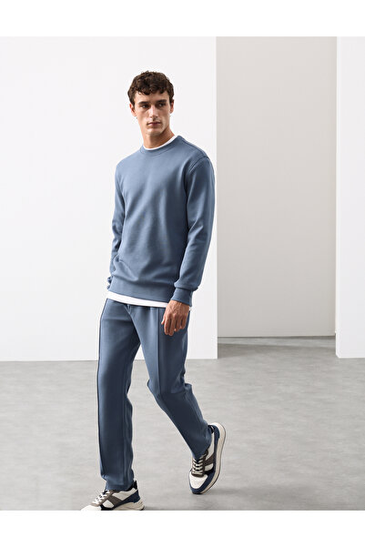 Marks & Spencer Pamuk Karışımlı Bisiklet Yaka Sweatshirt