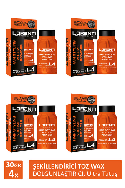 LORENTİ L4 Pudra - Toz Wax Saç Şekillendirici Anında Dolgunlaştırıcı 30 gr - ...