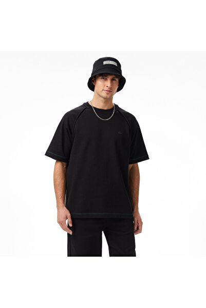 Lacoste x House of SuperStep Loose Fit Erkek Siyah T-Shirt