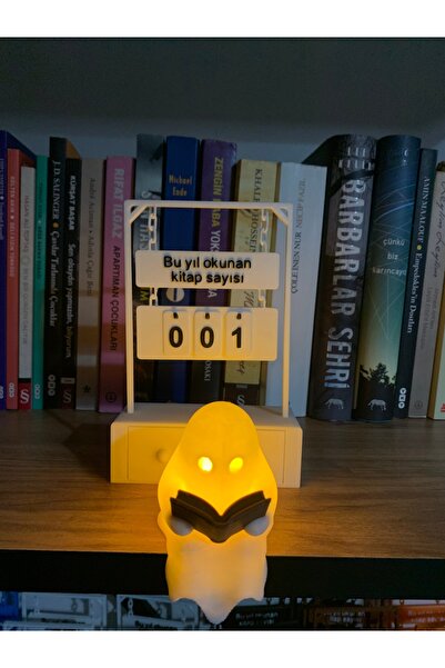 ENC Tasarım Kitap Okuma Sayacı - Kitap Okuyan Hayalet Seti