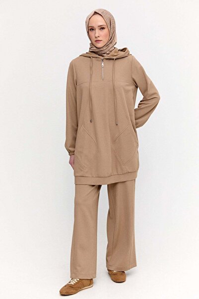 Setrms Kapüşonlu Tunik Pantolon Takım