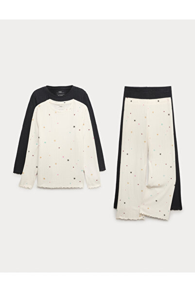 Marks & Spencer 2’li Desenli Çocuk Pijama Takımı (1-16 Yaş)