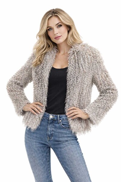 eva clothing Women's Fringed Short Fur Coat