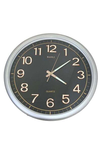 ALQANNAS BAOLI Large Round Silent Sweep Wall Clock Night Glow Dial