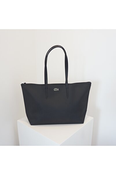 GENERAL حقيبة تسوق كلاسيكية بلون موحد من لاك أوست