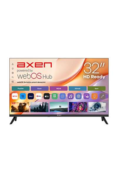 Axen 32'' AX32DM1OTL-W2S HDR MİLAN webOS 2.0S SİYAH DMO