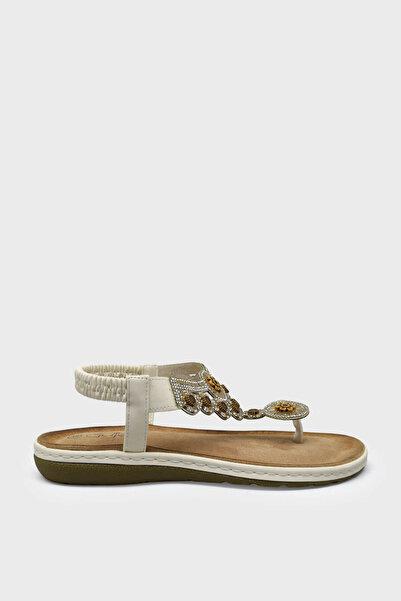 Guja Women's Flip Flops Stone Daily Sandals White Blg23Y150-76