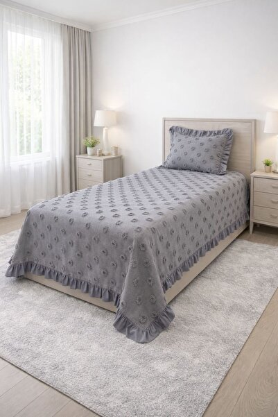 Doğa Ruffled Bedspread Single Size