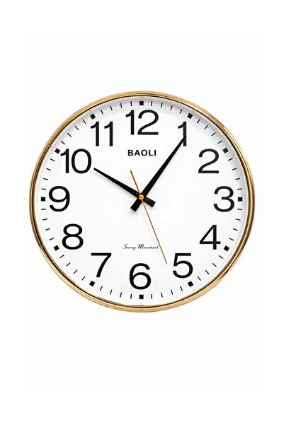 ALQANNAS BAOLI Round Silent Sweep Wall Clock | Non-Ticking Quiet Movement, Go...