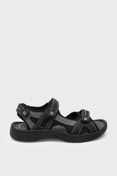 Castle Black Unisex Velcro Sports Sandals Black Cb-K3